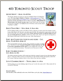 Scout Newsletter