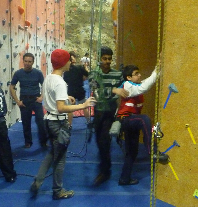 The whole troop at Toronto Climbing Academy