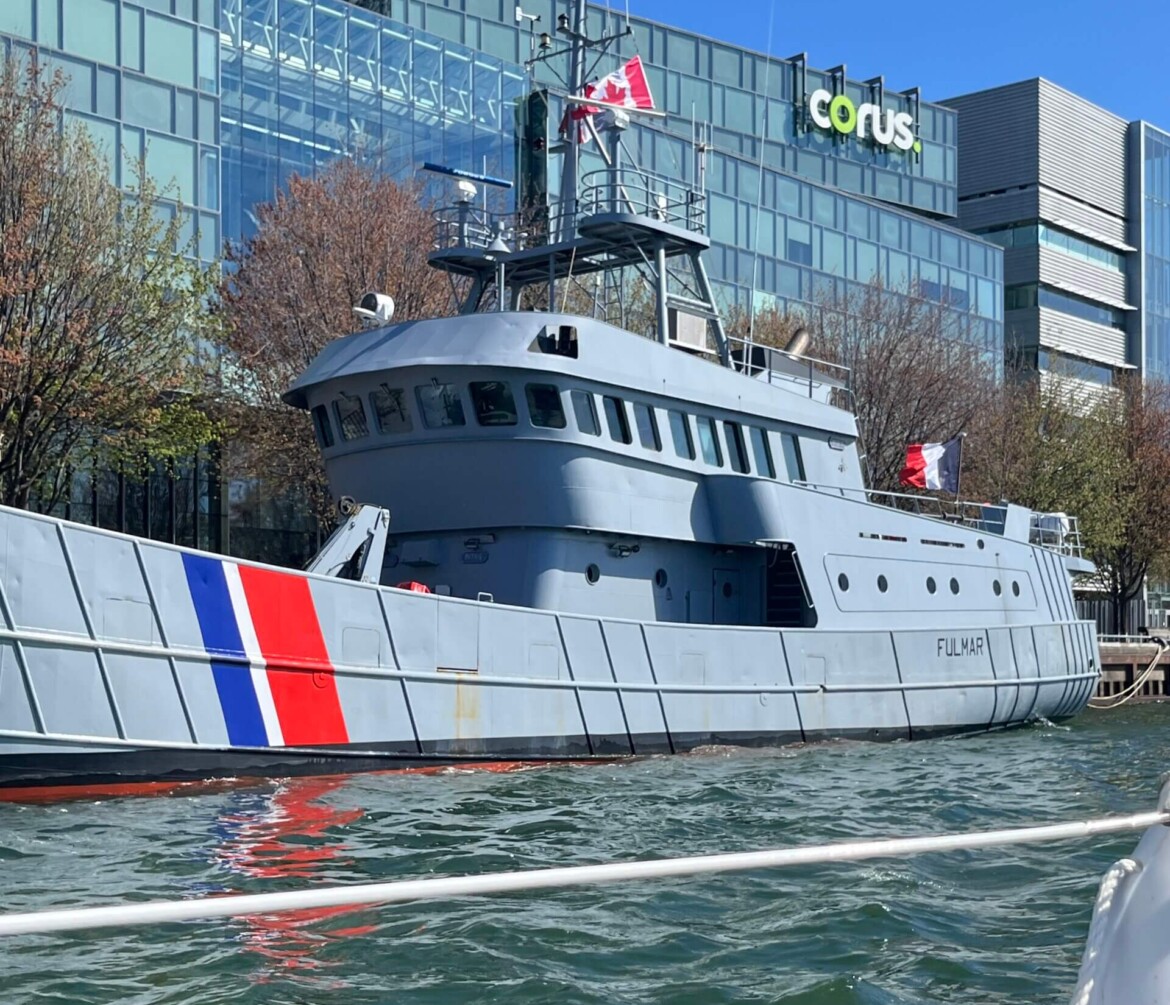 French naval vessel visiting Toronto from St. Pierre-et-Miquelon