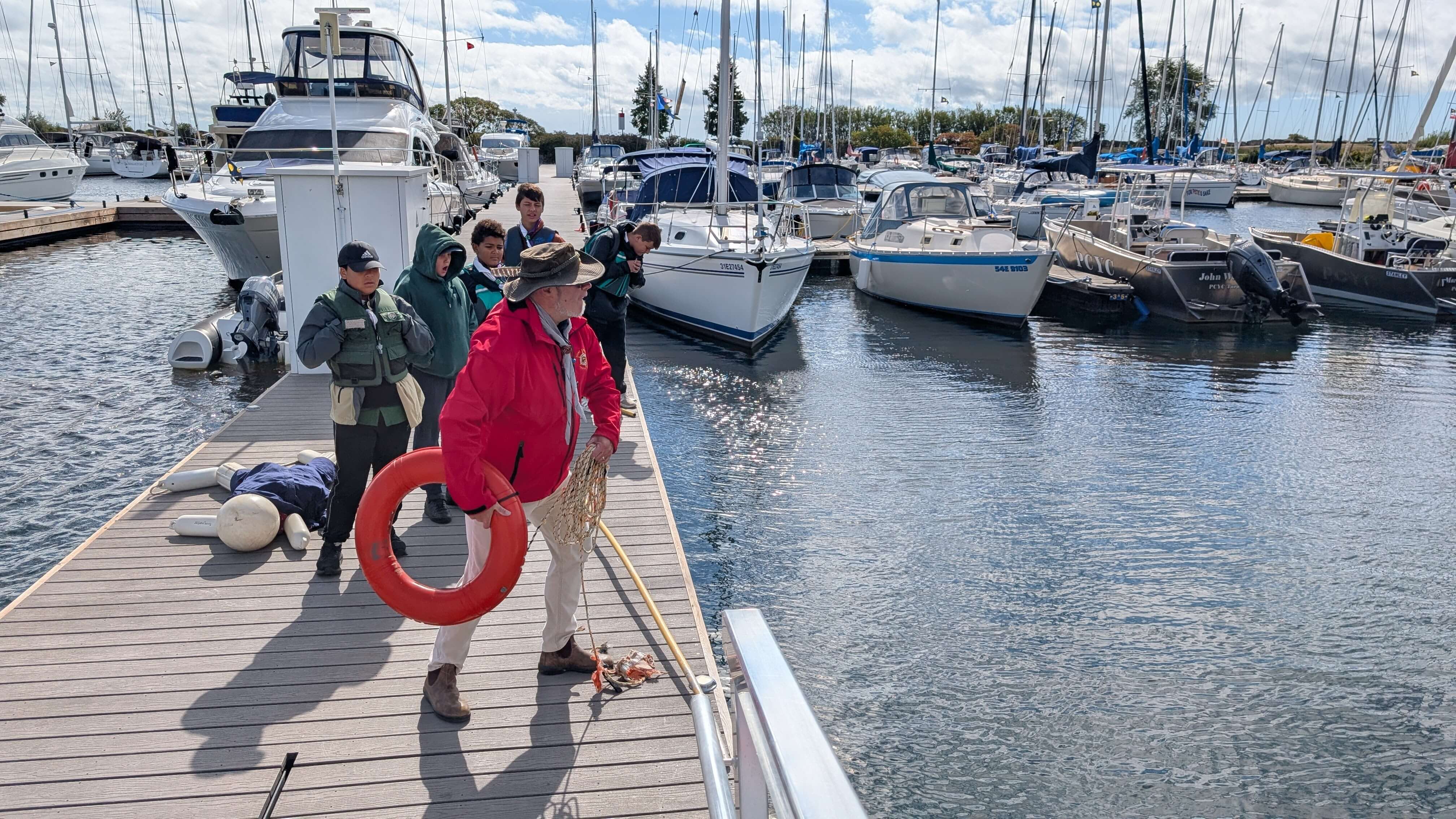 learning to use a life ring